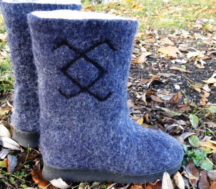 Felted boots