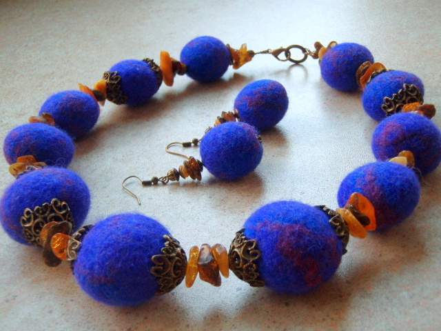 " Blue style with amber "