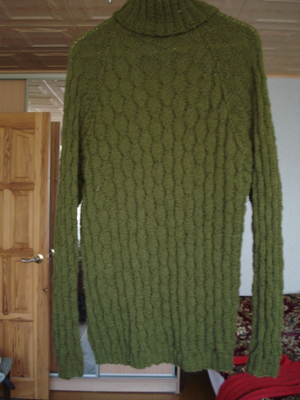 Masculine knitted sweater knitting needles picture no. 3