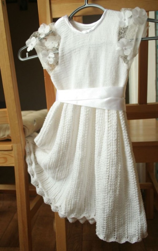 White ornate dress
