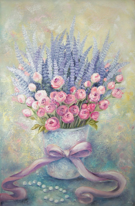 Provence flowers 60x40