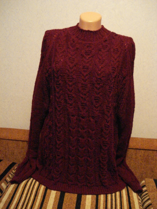 Knitted sweater knitting needles " Creepers " picture no. 2