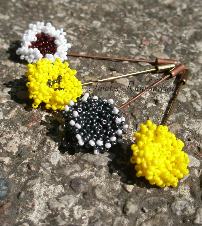 colorful brooches