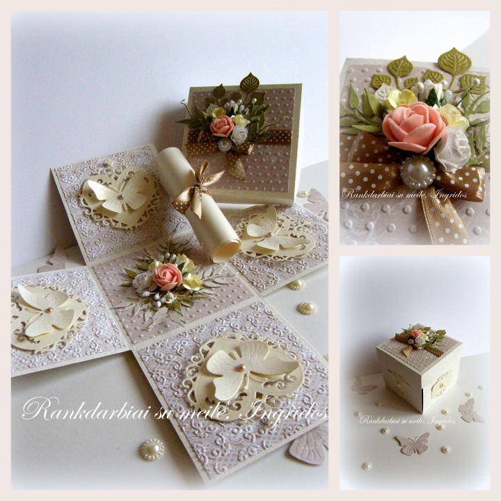 Luxorious exploding box for wedding