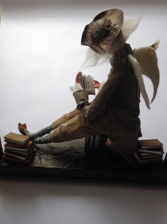 OOAK doll "Angel of books" picture no. 3