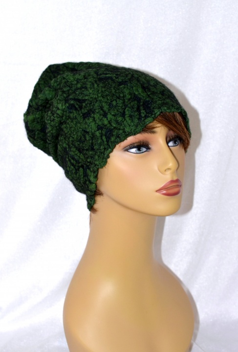 Felted hat Green