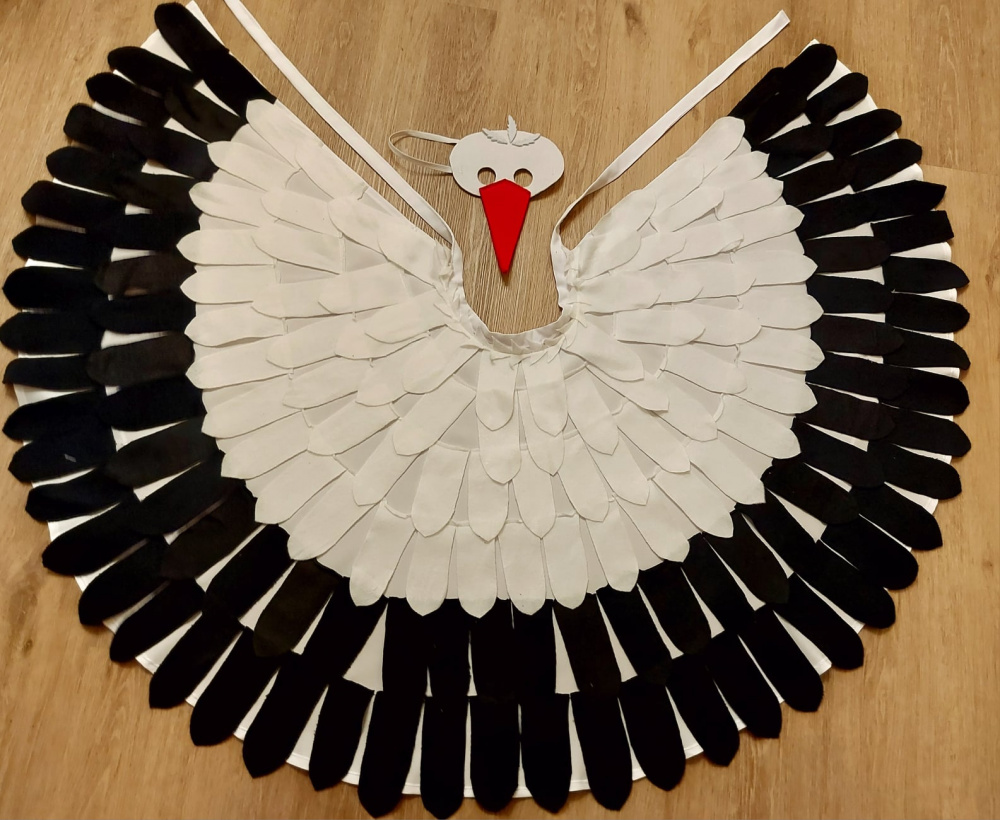 Stork carnival costume