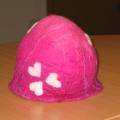Pink Cap - Hats - felting