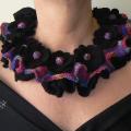 Rainbow collar - Necklaces - felting