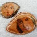 Skin stones - Brooches - making