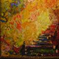 Stairs to nowhere - Oil painting - drawing