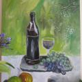 Grape Garden - Acrylic painting - drawing