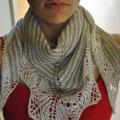 Natural linen kerchief - Wraps & cloaks - knitwork
