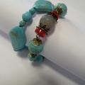 Turquoise spree - Bracelets - beadwork