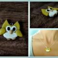Neckless .Owl: - Accessory - making