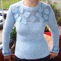 Bluish blouse - Blouses & jackets - knitwork
