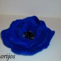The blue ring - Brooches - felting