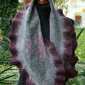 Scarf " Flowers Ruke " - Scarves & shawls - felting