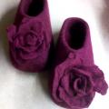 Another one rose - Shoes & slippers - felting