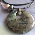 Labradorite - Neck pendants - beadwork