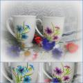 Cups " Cornflowers " - Ceramics - making