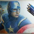Captain America - Pencil drawing - drawing