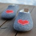 Beloved Hearts ... - Shoes & slippers - felting