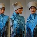 Veltas scarf " Sky Lady " - Scarves & shawls - felting