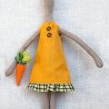 Of the Rabbit with carrot - Dolls & toys - sewing