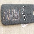 Pouch for mobile phone monster 1 - Accessories - felting
