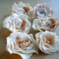 Flowers brooches from merino wool - Brooches - felting
