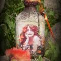 Poppy Fairy - Decorated bottles - making