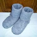 Gray Mouse - Shoes & slippers - felting