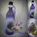 Lavender - Decorated bottles - making
