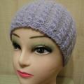 Ice-blue hat with braids - Hats - knitwork