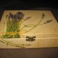 Lavender tea box - Decoupage - making