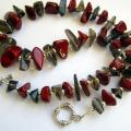 Beads " hazy coral ... " - Necklace - beadwork