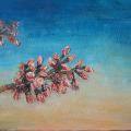 Inspired by sakura blooms - Oil painting - drawing