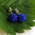 Blueberries - Earrings - beadwork