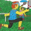 Tennis " Papyvesio " valley - Pictures - drawing