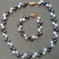 Natural pearl necklace and bracelet - Kits - beadwork
