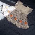 Crocheted christening dress - Baptism clothes - needlework