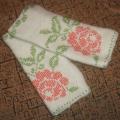 Hand warmers "Roses" - Wristlets - knitwork