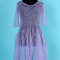 Lilac dress - Dresses - knitwork