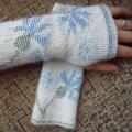 Hand warmers "Cornflower" - Wristlets - knitwork
