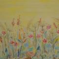 Sunny meadow - Batik - drawing