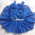 Blue dress for a baby girl - Dresses - knitwork