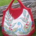 VELTA handbag flower beds - Handbags & wallets - felting