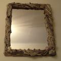 Mirror with " & quot driftwood; heartburn. - For interior - making