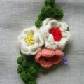 Bunch of flowers - Brooches - needlework